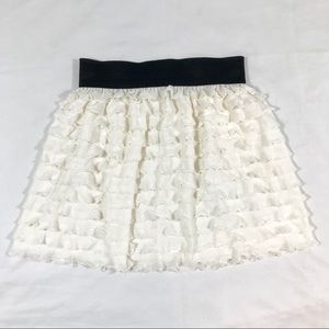 Tiered Ruffle Miniskirt size M